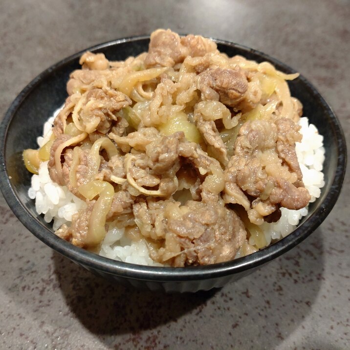 時短簡単♪ 下味染み染み絶品牛丼♪